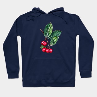 Wild Red Berries Hoodie